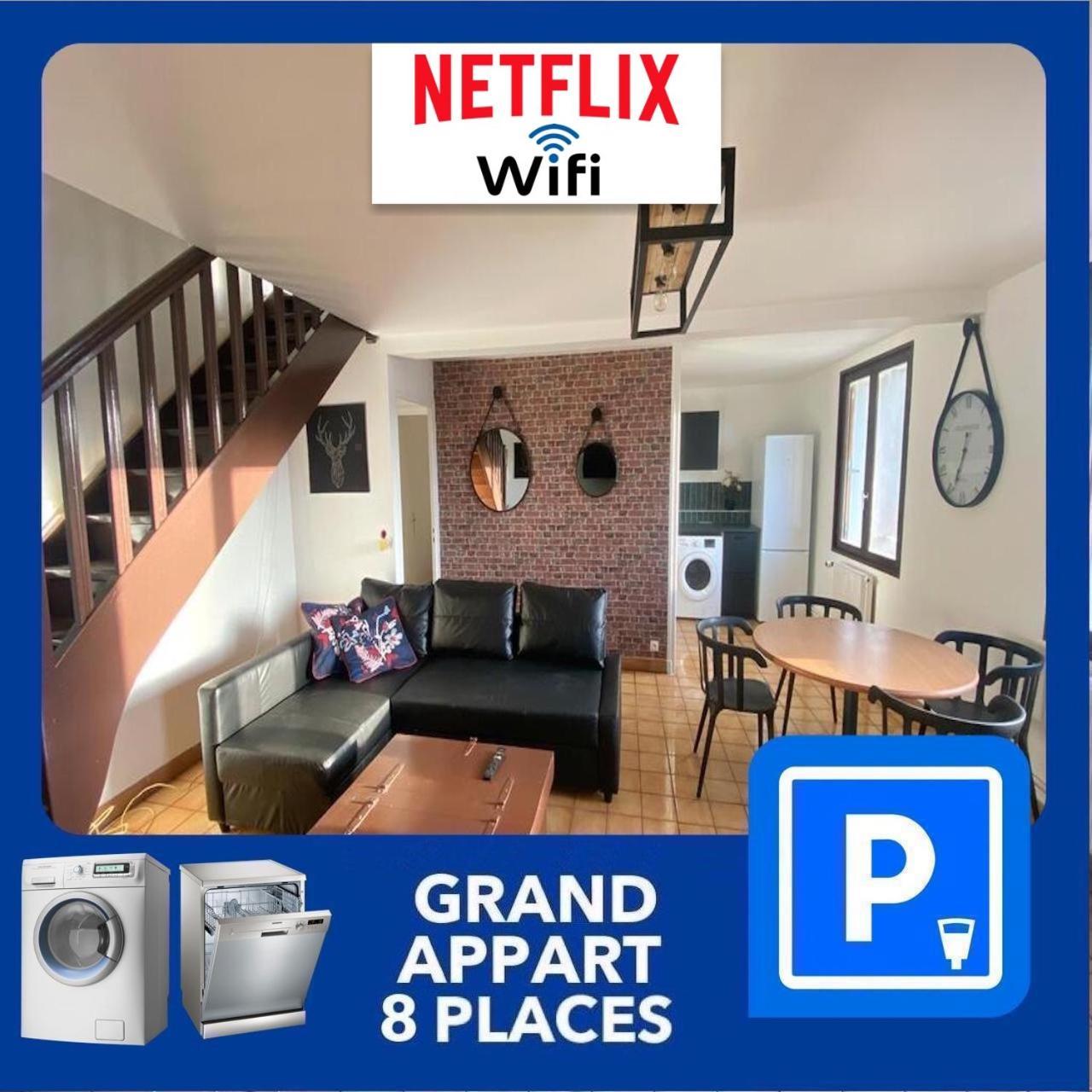 סן-אטיין 014 Chic & Cosy Grand Appart Duplex 76M2 Wifi Smart Tv Netflix Et Vue Panoramique מראה חיצוני תמונה